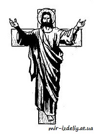 Крест с Христом из фанеры