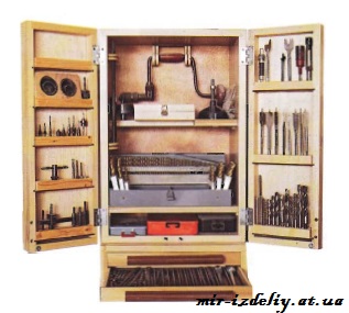 Шкаф с инструментами из фанеры