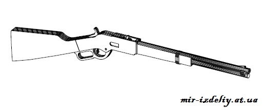 Рычажная винтовка Модель 1873 из фанеры