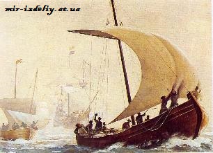 Новгородское судно Сойма из фанеры
