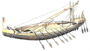 Военный корабль фараона Шау-ре