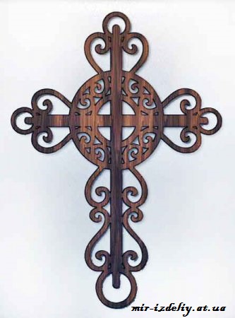 Крест с кругом из фанеры