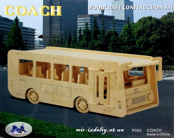 Английский автобус из фанеры