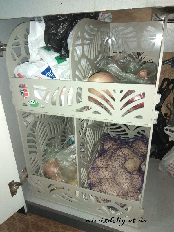 Кухонная полка накопитель из фанеры