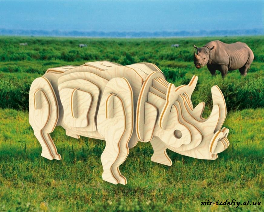 Носорог из фанеры