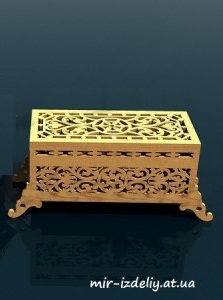 Шкатулка с пиктограммой из фанеры