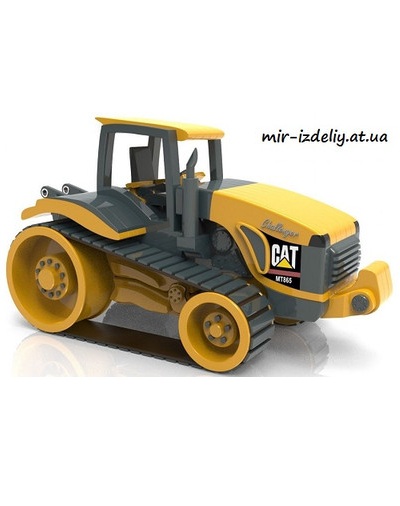 Трактор CAT MT865 из фанеры или дерева